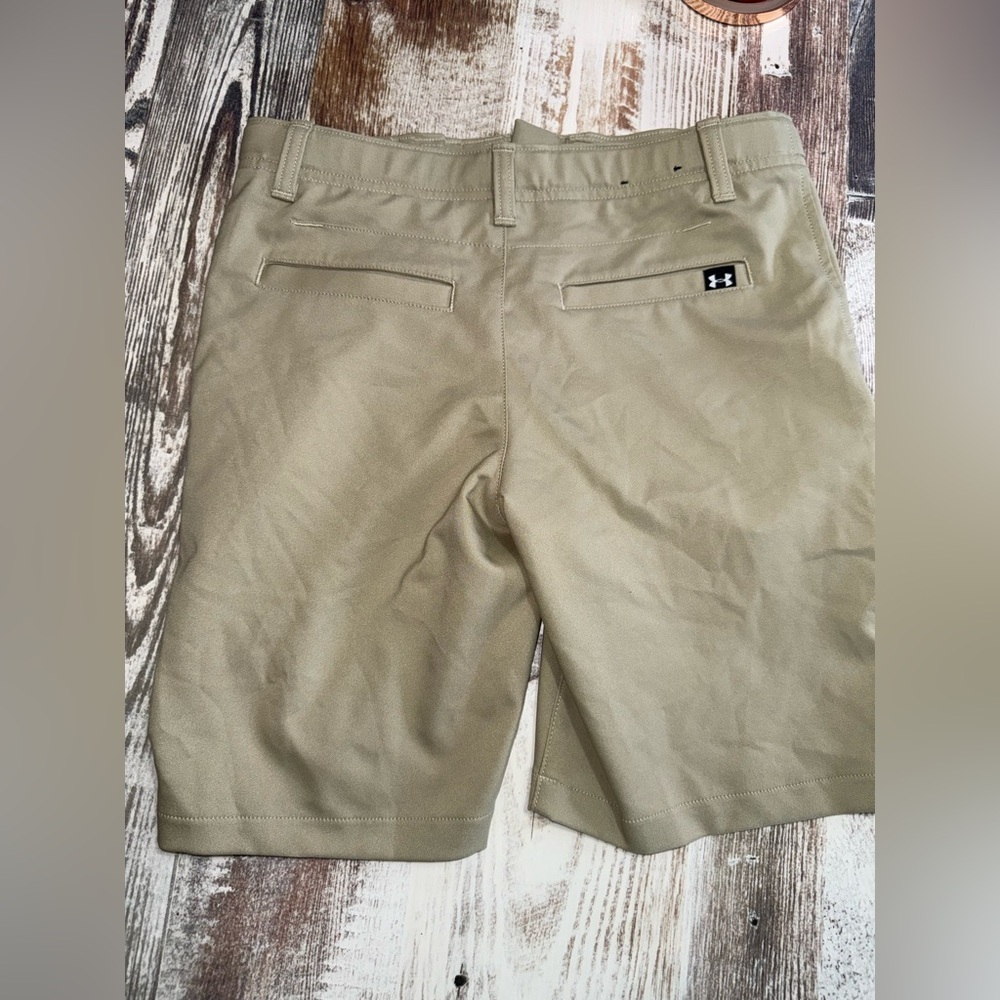 Under Armour Boys Khaki Performance Golf Shorts